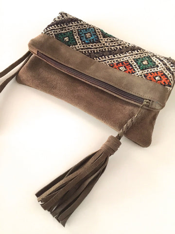 Kilim boho clutch purse wrislet handbag