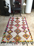 Vintage moroccan azilal rug