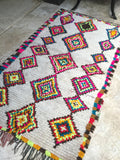 Vintage moroccan azilal rug