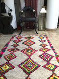 Vintage moroccan azilal rug