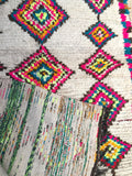 Vintage moroccan azilal rug