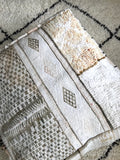 Moroccan vintage Boucherouite POUF 120