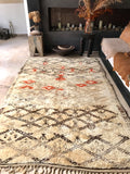Vintage Moroccan BENI OUARAIN rug BO109 - 274 x 177 cm / 9' x 5'8"