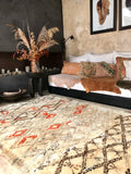 Vintage Moroccan BENI OUARAIN rug BO109 - 274 x 177 cm / 9' x 5'8"