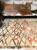 Vintage Moroccan BENI OUARAIN rug BO109 - 274 x 177 cm / 9' x 5'8"